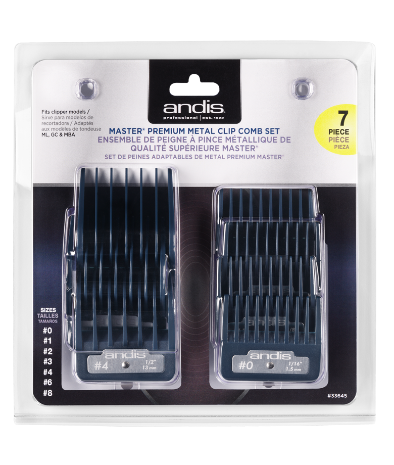 andis 7 piece animal clip combs
